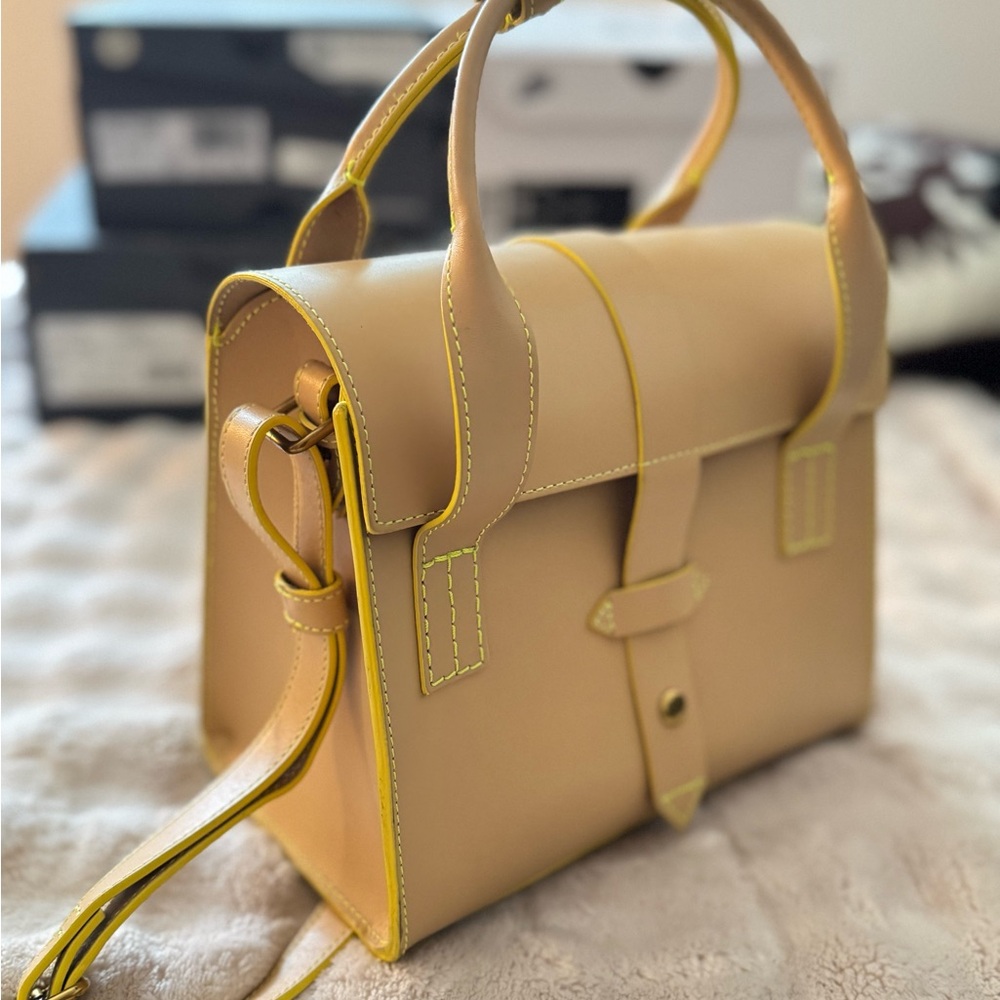 Tan Leather Shoulder Bag - Picture 5 of 5
